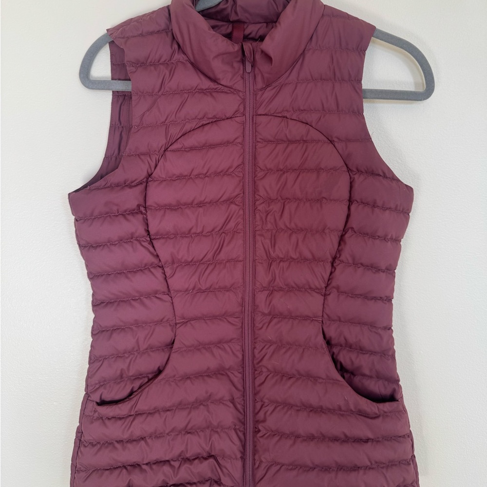 Lululemon Down For It All Vest - Dark Adobe - Size 4